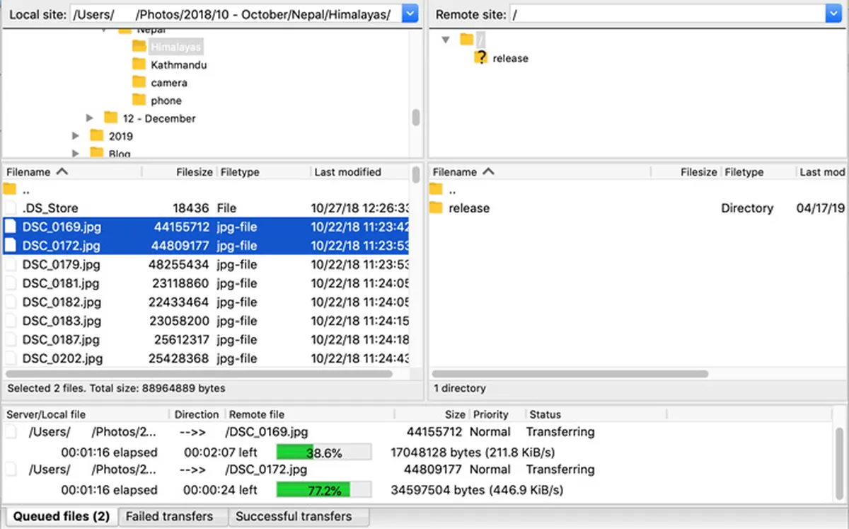 Editing your website through FTP