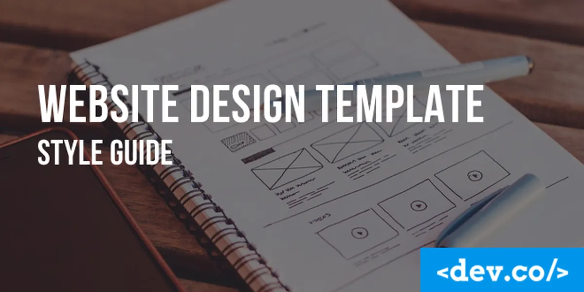 Website Design Template Style Guide — featured image