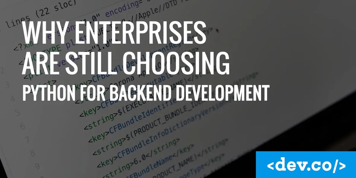 Why Enterprises Are Still Choosing Python for Backend Development — featured image