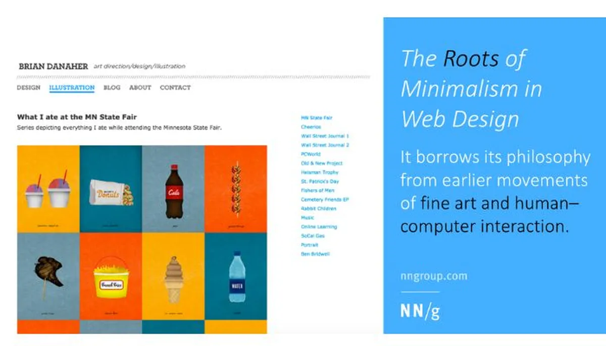 Minimalism in Web design