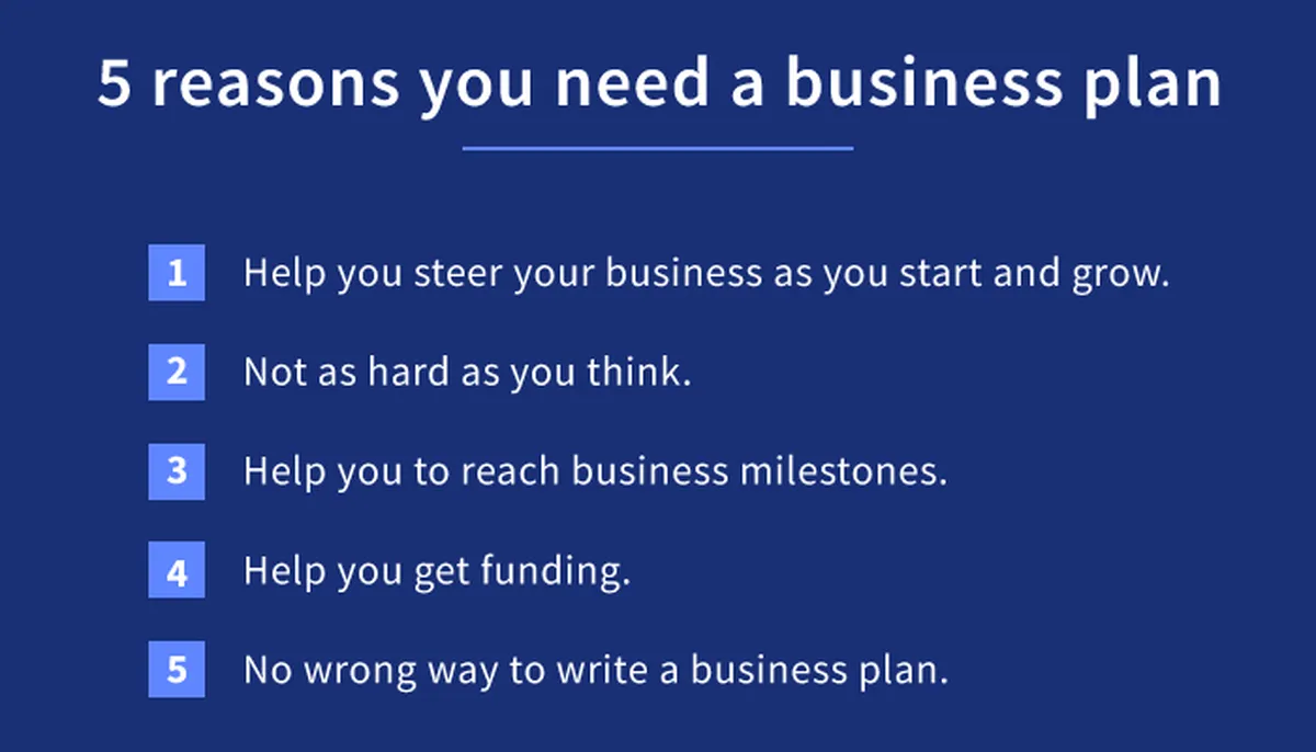 5 reasons you need a business plan