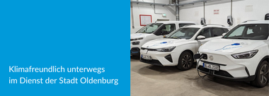 Klimafreundlich unterwegs mit dem E-Fuhrpark der Stadt Oldenburg.
