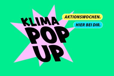 Zu sehen ist die Bewerbung des KLIMA POP-UPs in Bloherfelde. Illustration: salty lemons GbR
