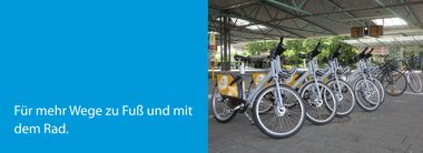 Für mehr Wege zu Fuß und mit dem Rad.