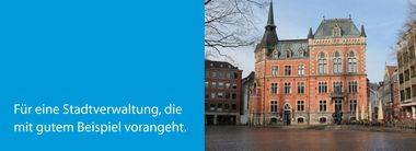 Für eine Stadtverwaltung, die mit gutem Beispiel vorangeht.