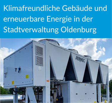 Eine Großwärmepumpe auf dem Dach eines Schulgebäudes. Foto: Stadt Oldenburg