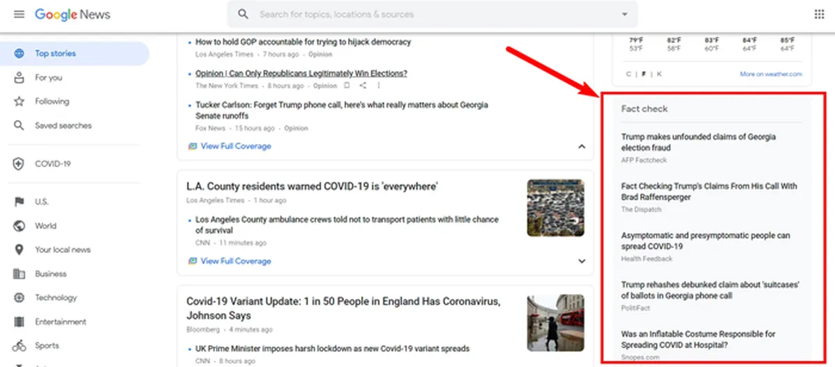 Fact Checking and Google’s Motivation