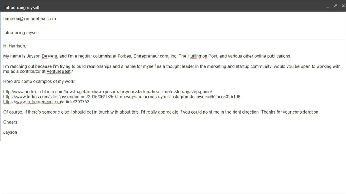 Blogger Outreach Campaign