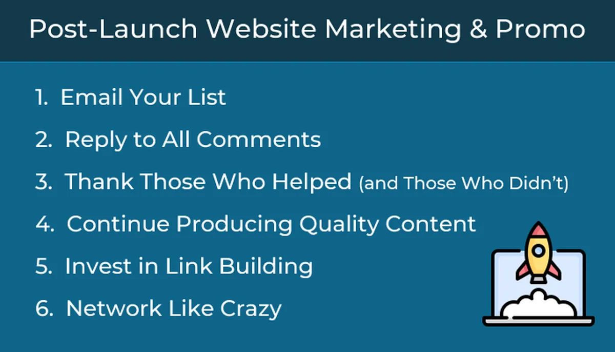 Post-Launch Website Marketing & Promo