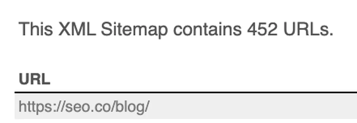XML Sitemap of SEO.co