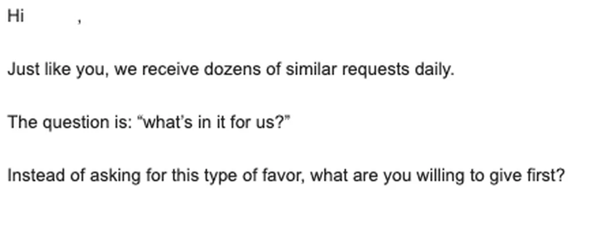 link building outreach response email