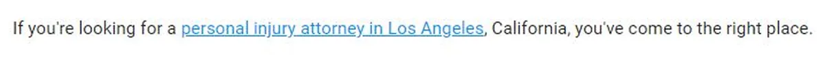 Natural anchor text for links