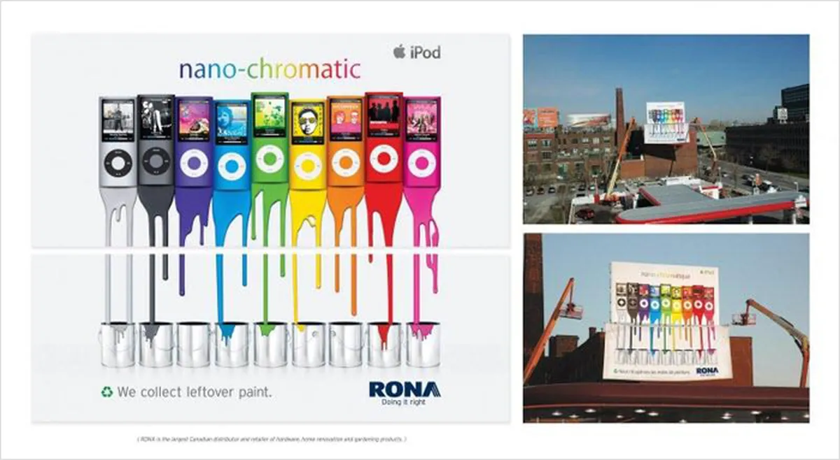 Ambush Marketing & guerrilla marketing types by Rona creative director one such example.