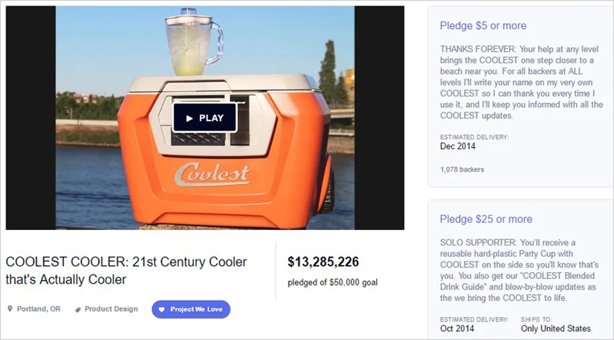 Crowdfunding Campaign Page