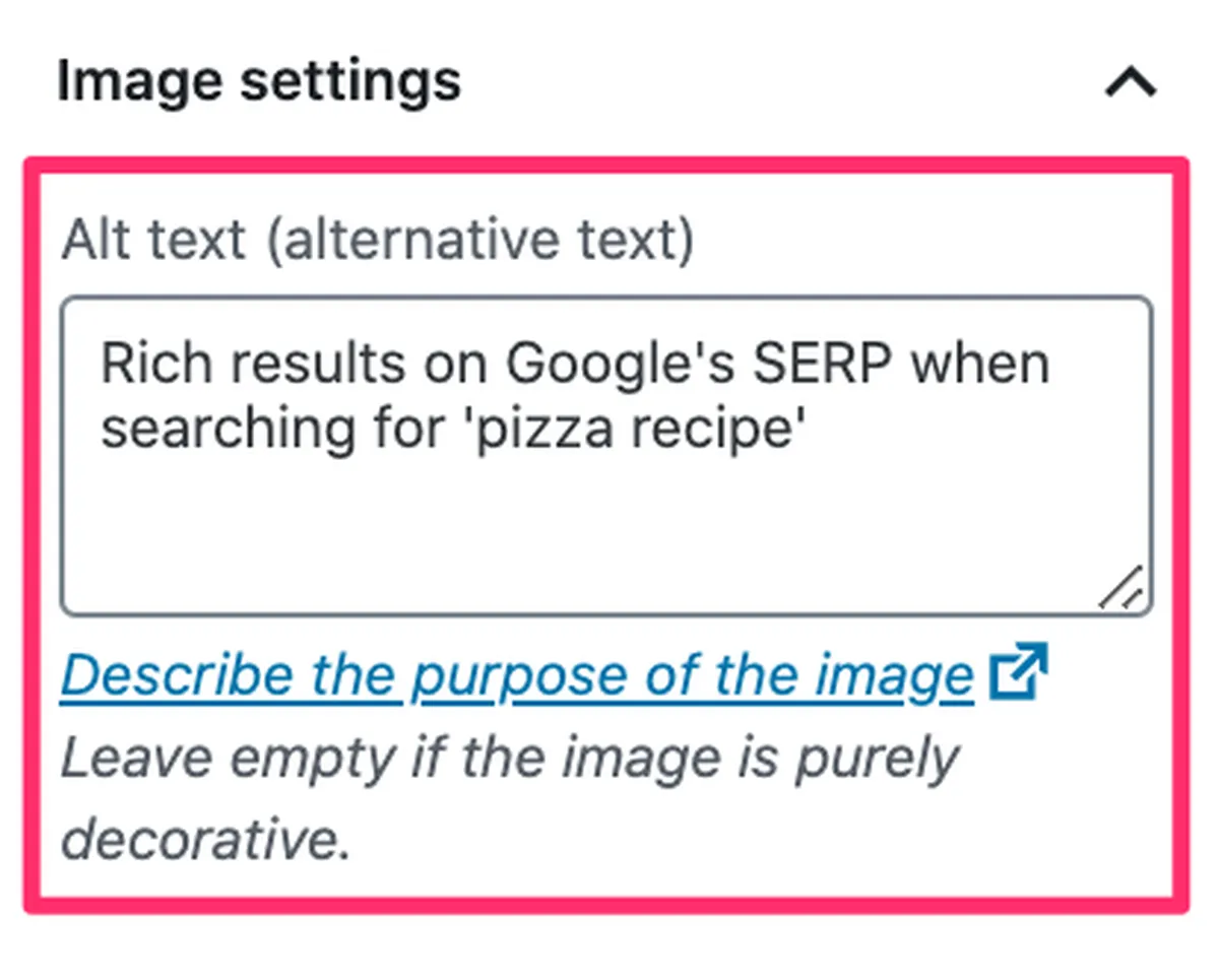 Image alt text example