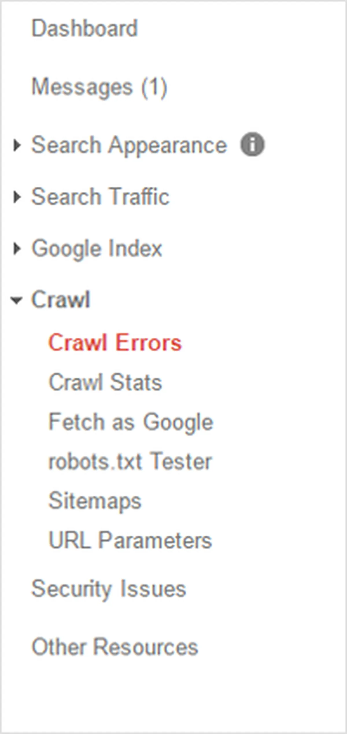 Crawl Errors GWT