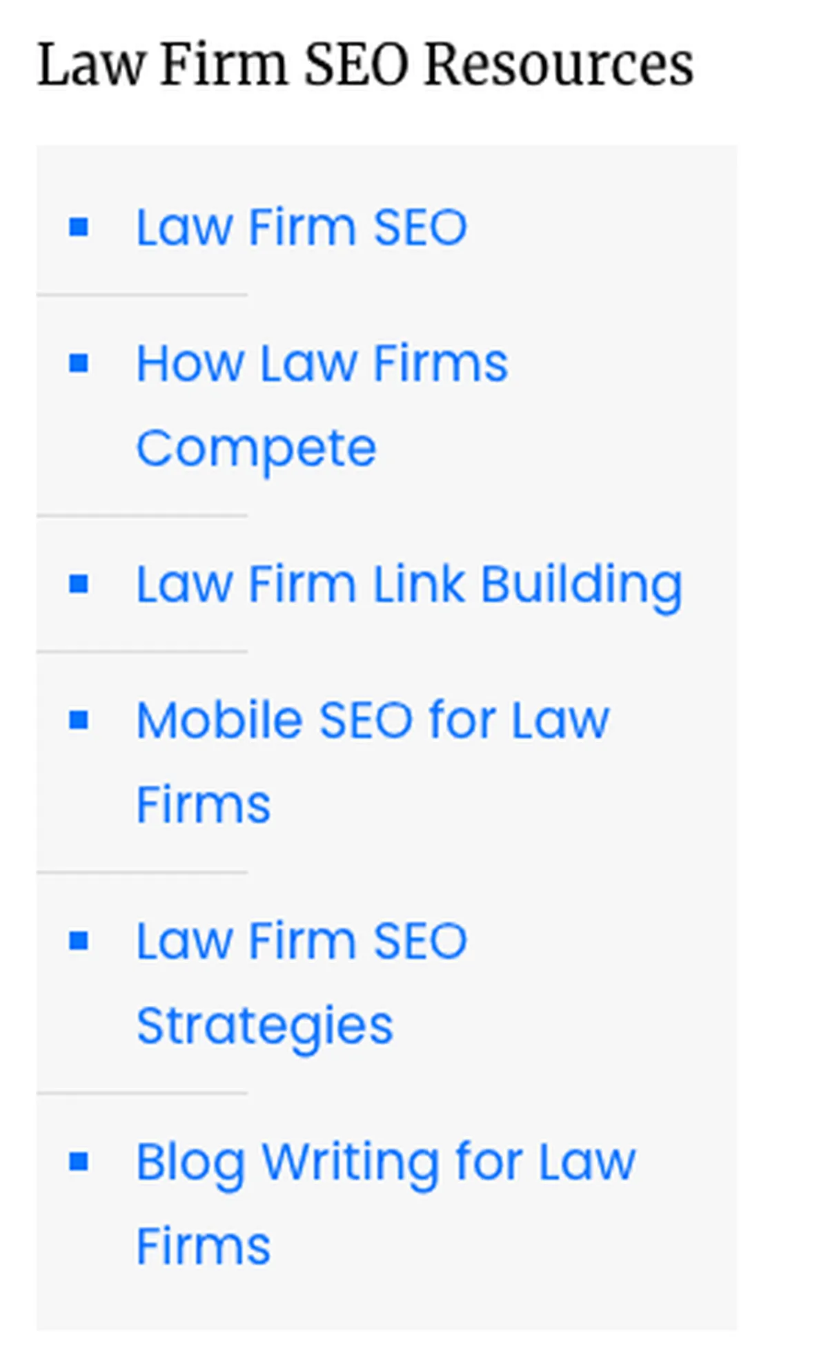 Law Firm SEO Resources