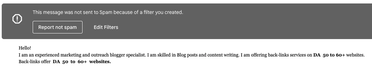 link building outreach spam