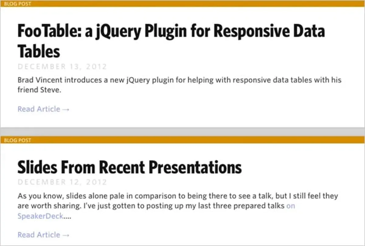 Pull in Recent Blog Posts