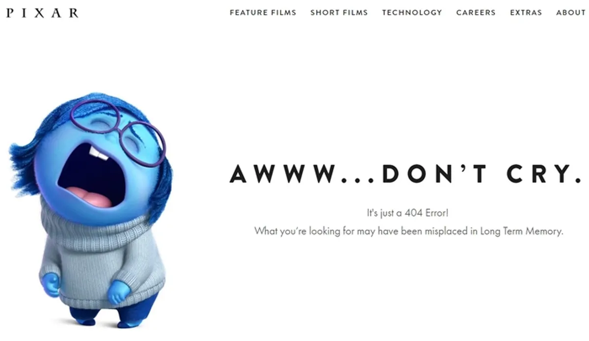 Pixar 404 Page