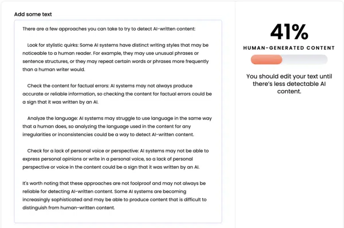 ai writer gpt content detector