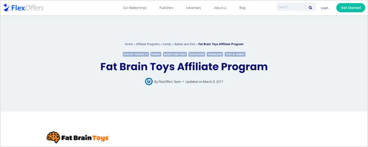 Fat Brain Toys Affiliate Program