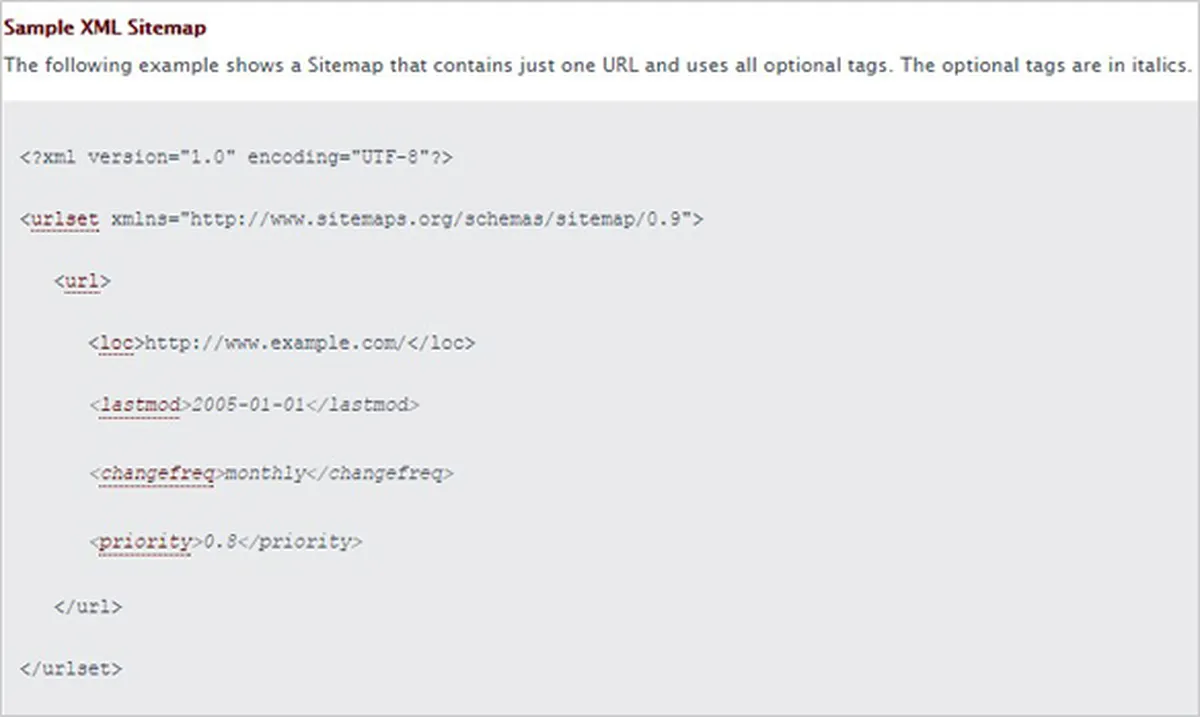 Create and upload an XML sitemap