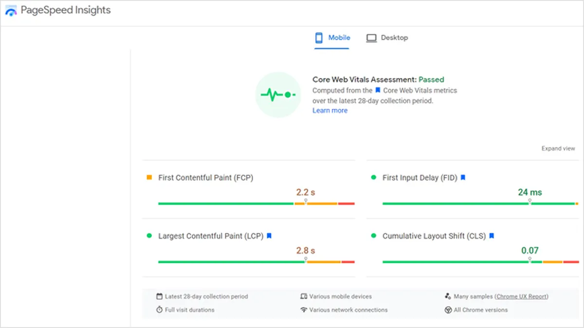 How to check your LCP score