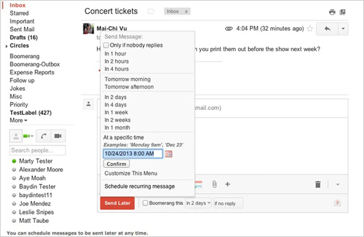 Boomerang for Gmail