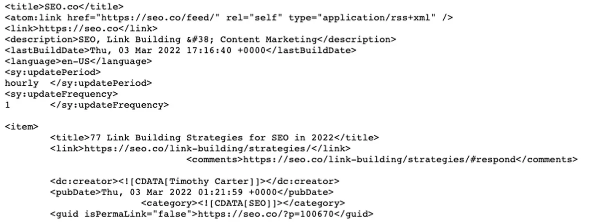 sitemap feed for seo for beginners