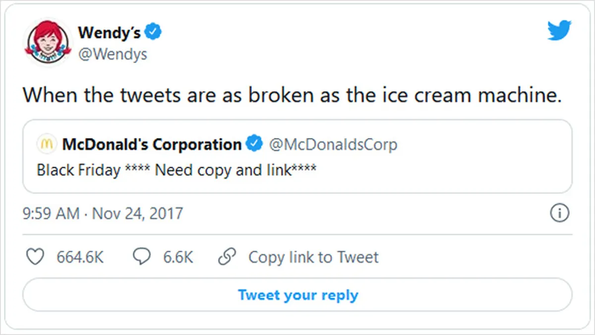 Wendy's Tweet