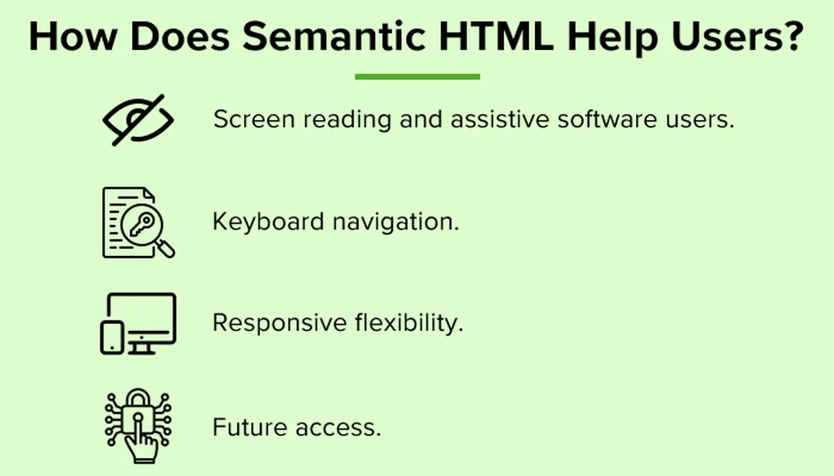 How Does Semantic HTML Help Users?
