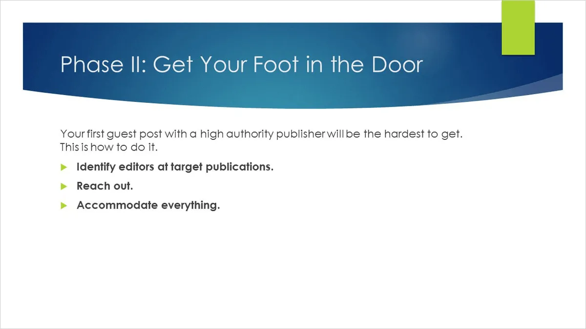 Getting Your Foot In the Door With Major Media