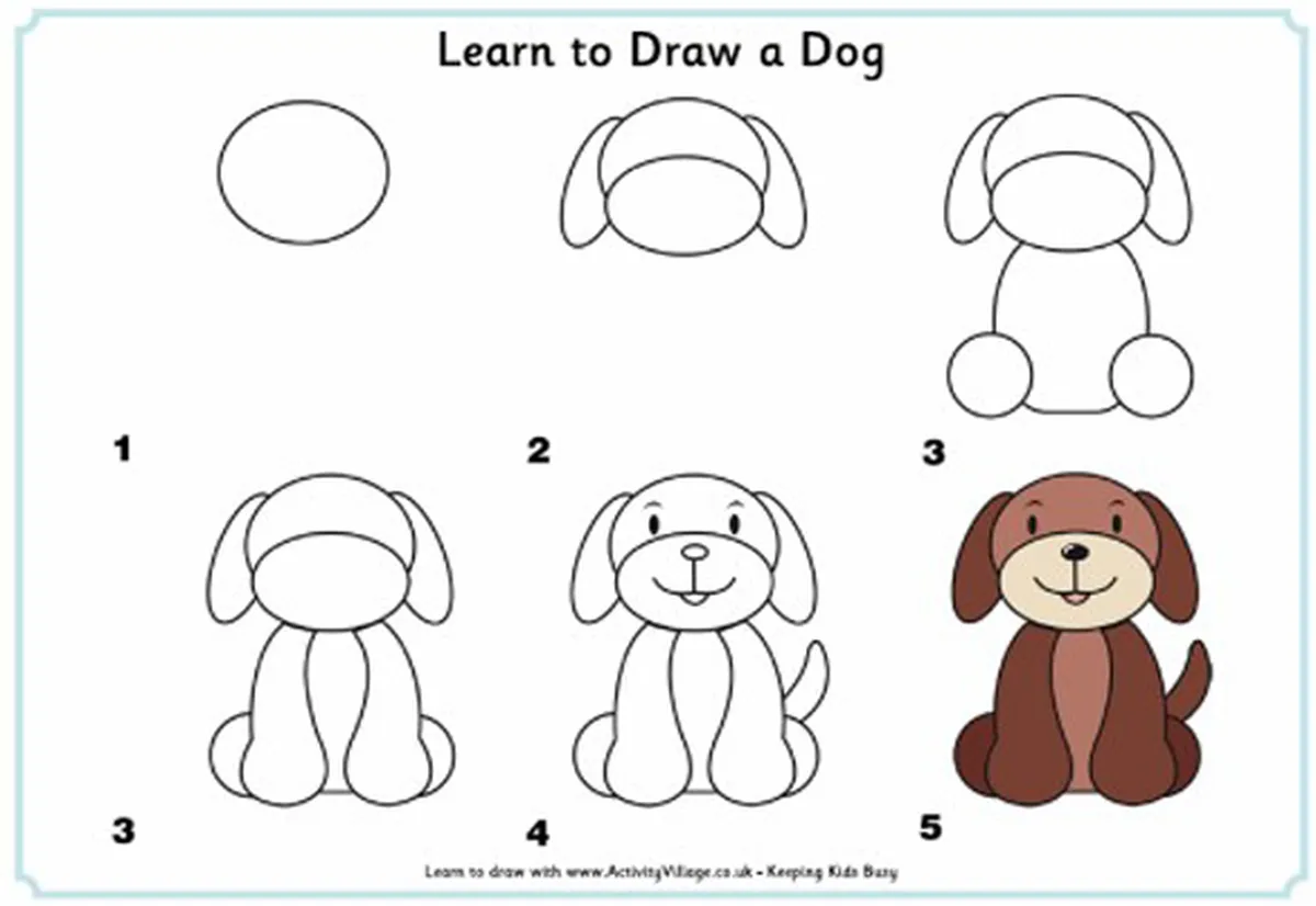 learn to draw a dog