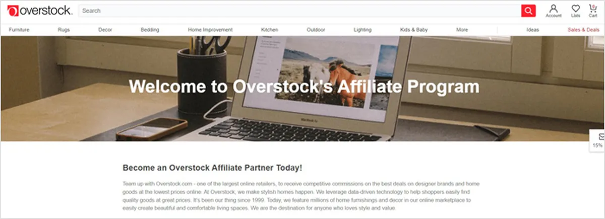 Overstock Affiliate Program