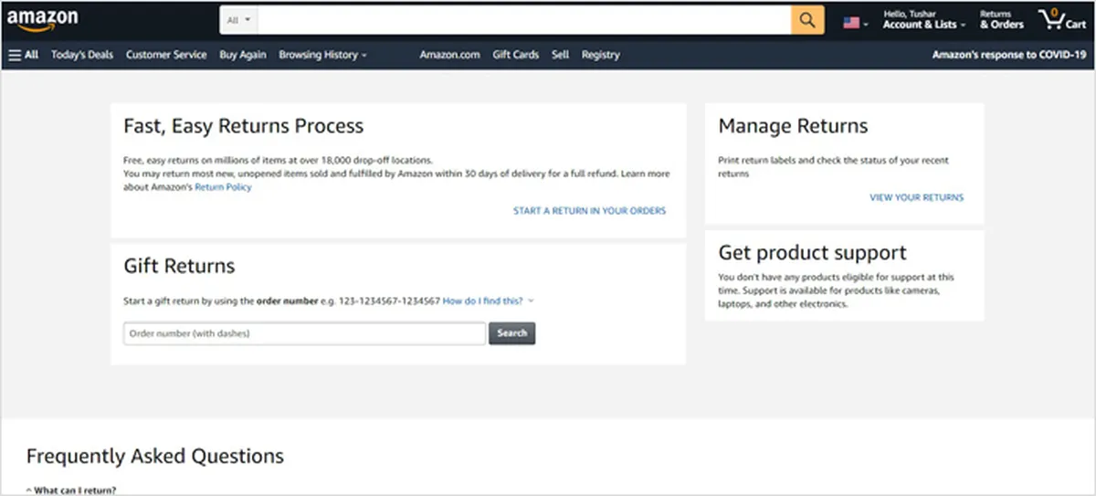 Amazon Returns Process