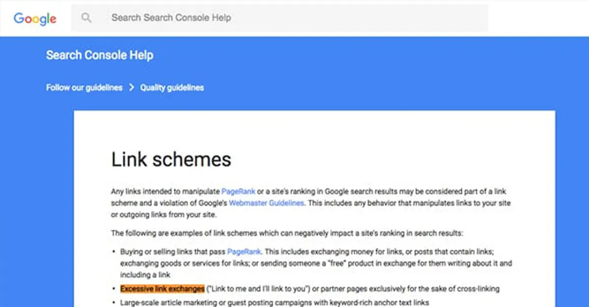 Google and the Link Exchange