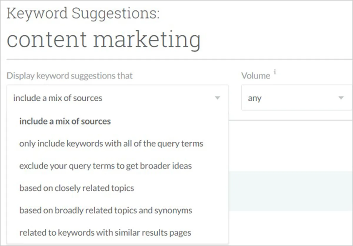 keyword suggestions moz