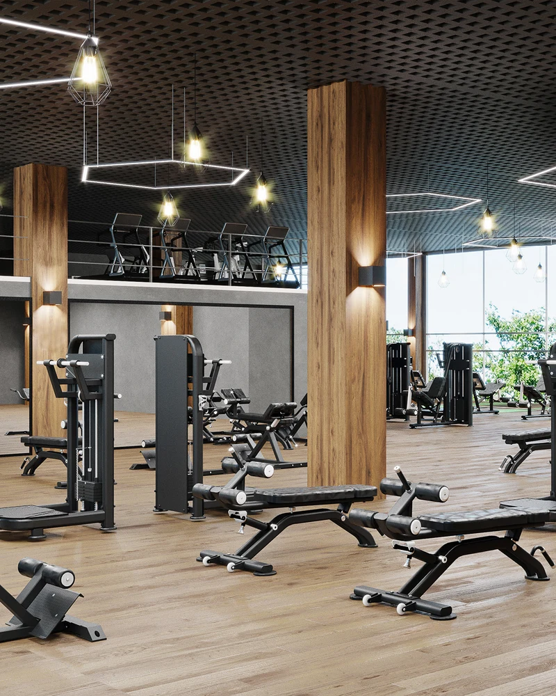 Bodenbelag Fitnessstudio