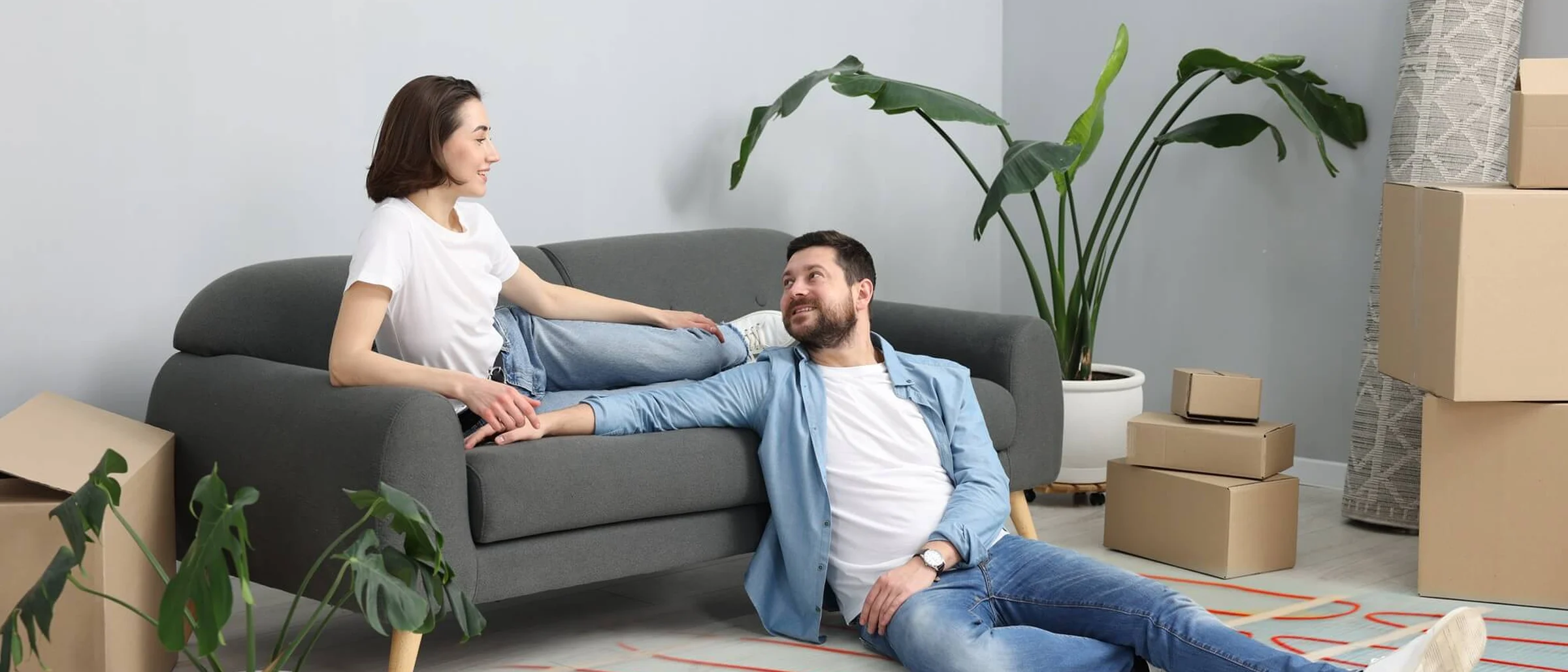 Bodenbelag auf Fußbodenheizung