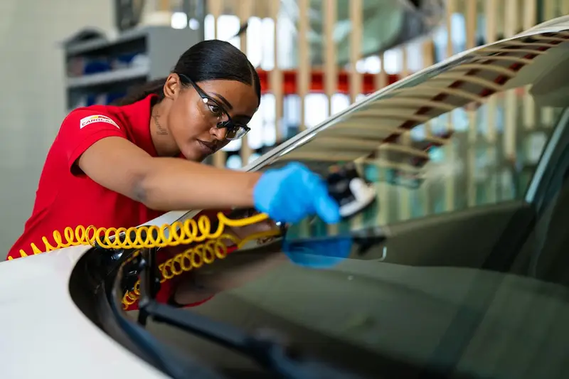 Staff girl working