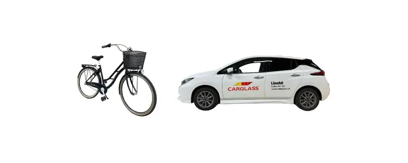 Car and bicycle