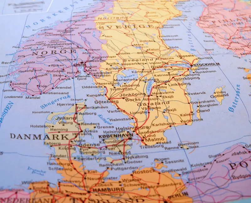 Sweden map