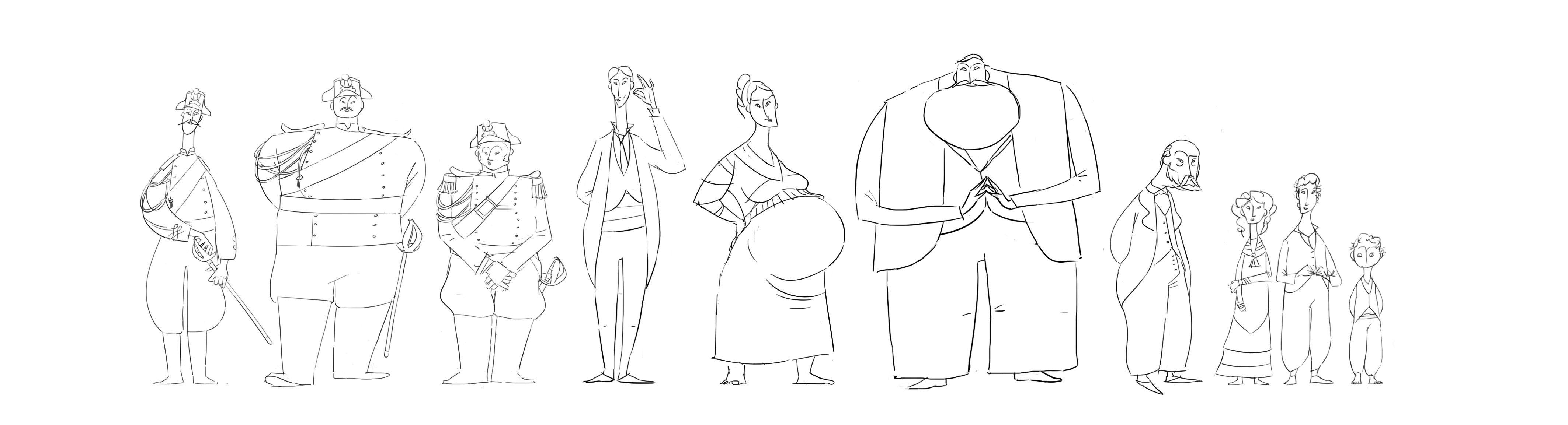 Recherches personnages – De Haute Naissance
