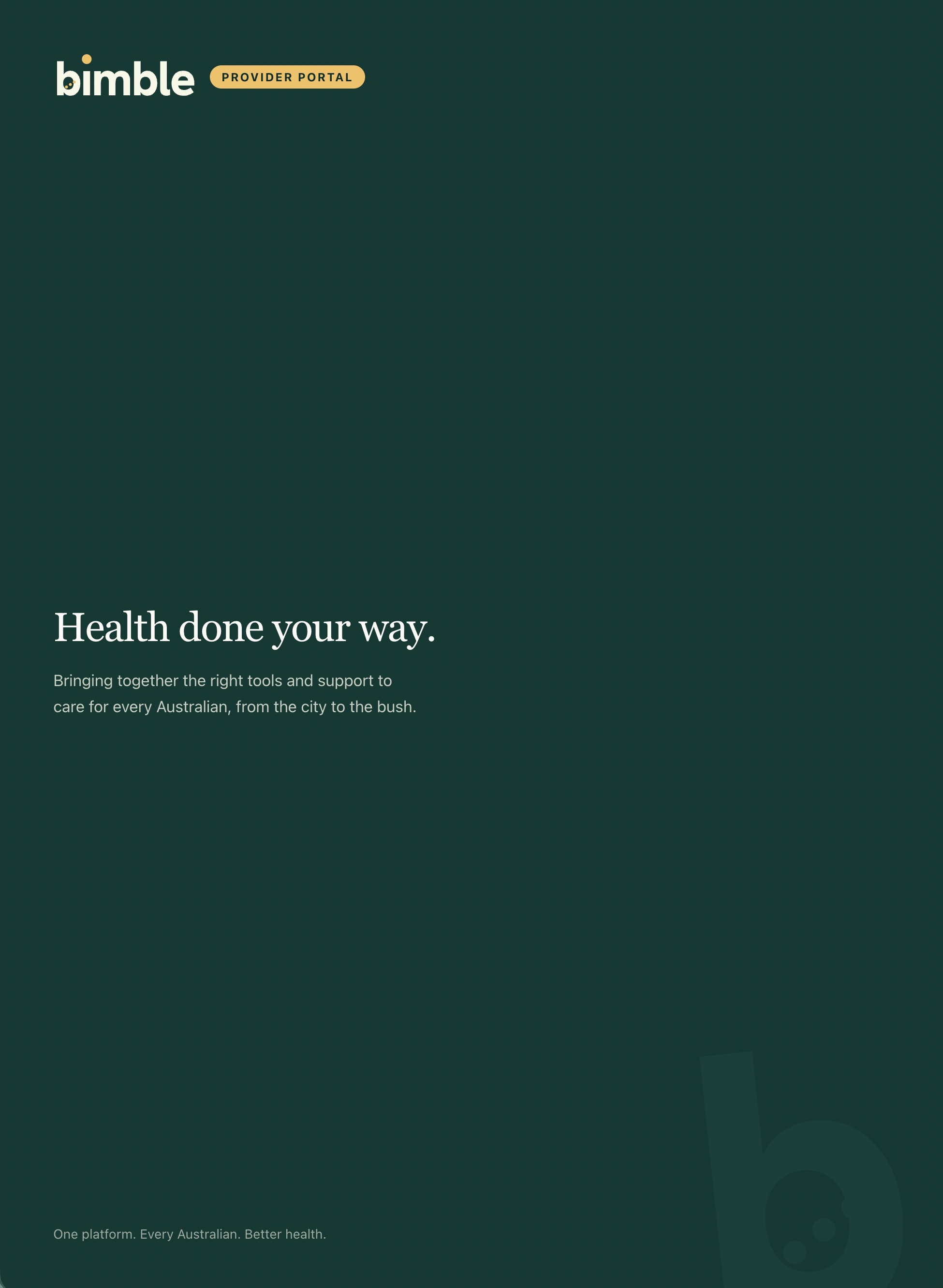 Help shape the platform.