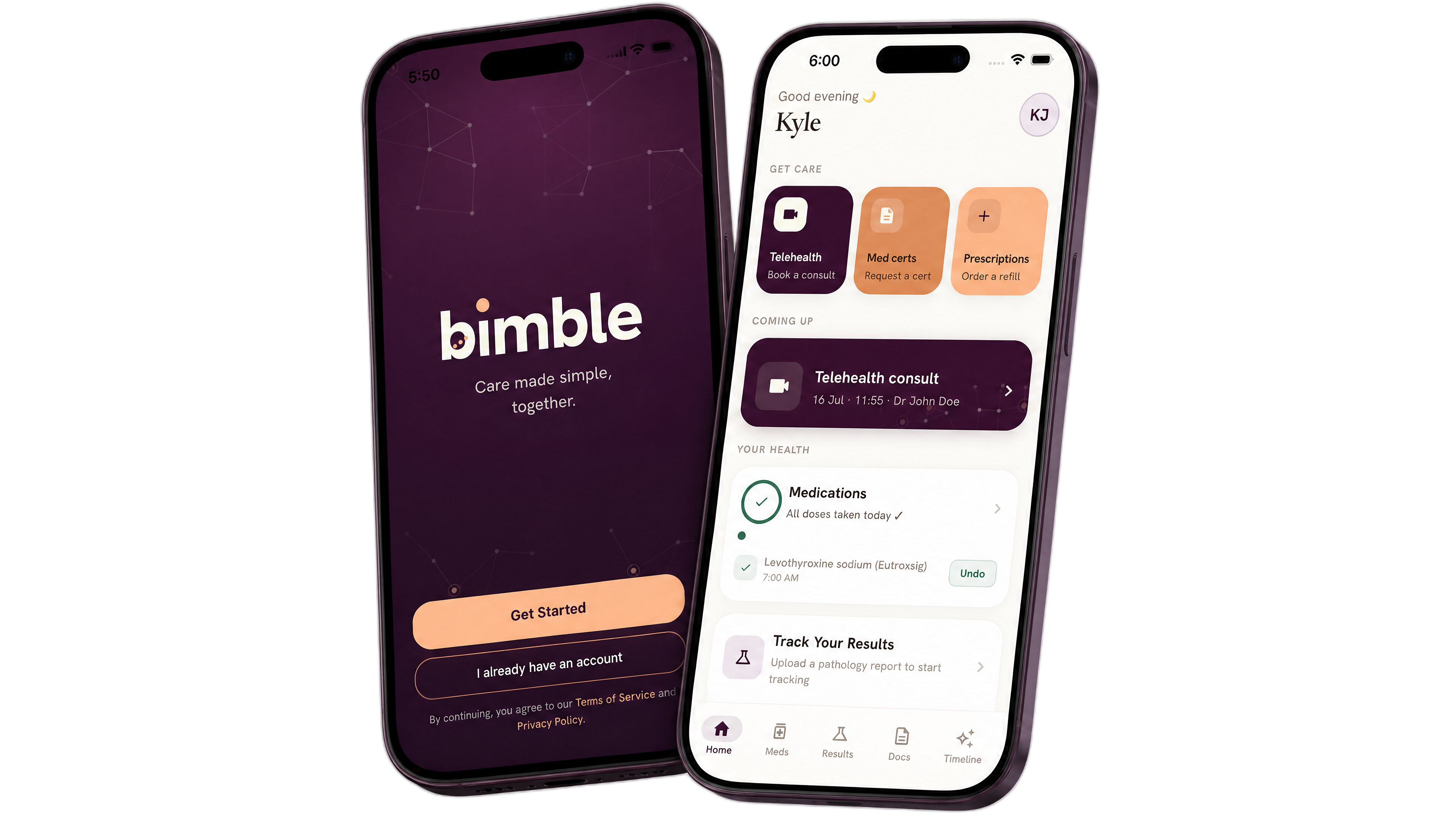 The Bimble app