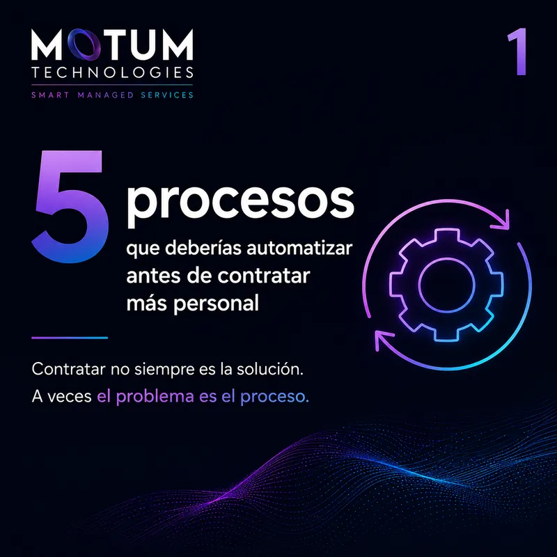5 procesos que deberías automatizar antes de contratar más personal