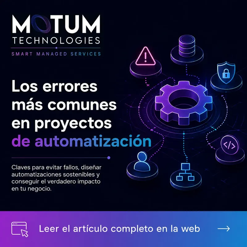 Los errores más comunes en proyectos de automatización