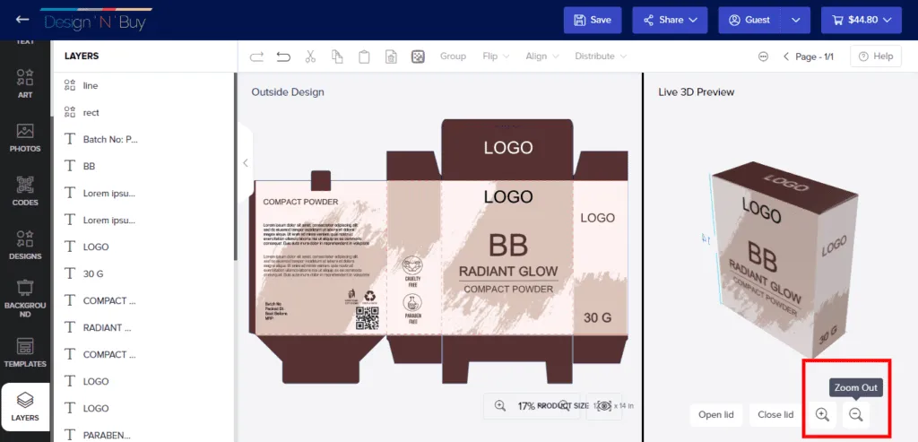 Screen For Packaging
