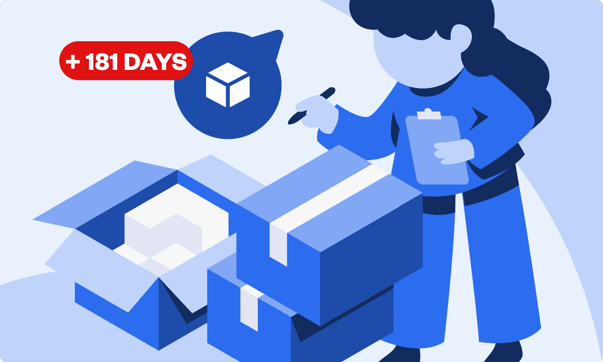 Amazon inventory illustration.
